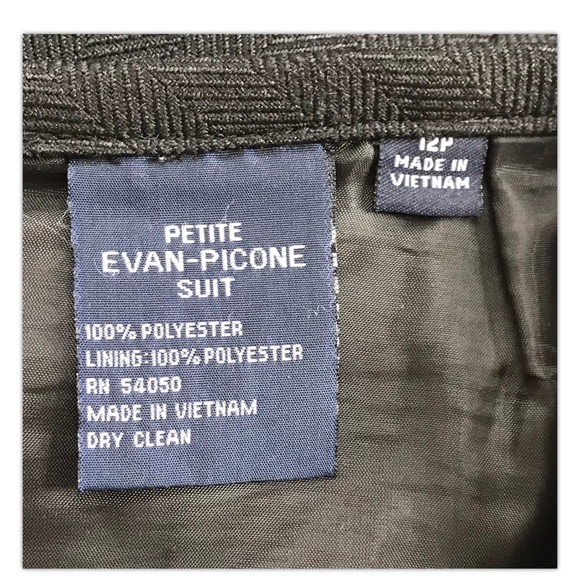 Evan Picone Pleated Skirt 12P Lined - Picture 2 of 5